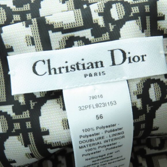 Christian Dior 32 Pfl923 I153 Teddy-d Oblique Reversible Bucket Hat Khaki 56 main image 4